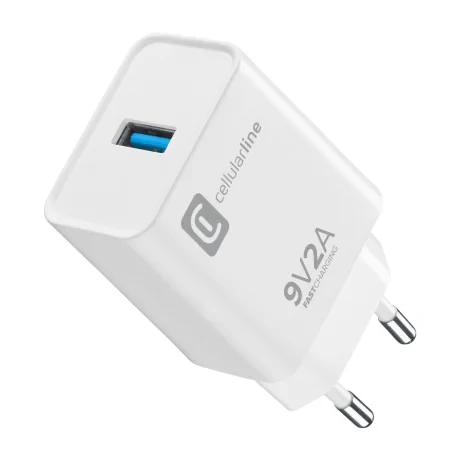 Incarcator Retea Cellularline USB 18W QC  Alb