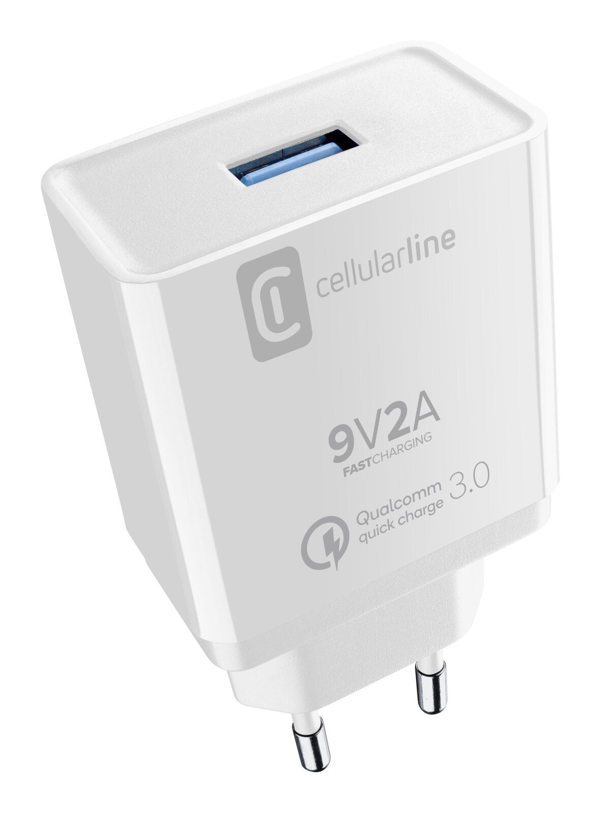 Incarcator Retea Cellularline USB 18W QC  Alb thumb