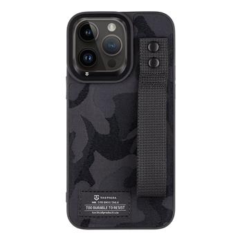 Tactical Camo Troop Drag Strap Kryt pro Apple iPhone 14 Pro Max Black thumb