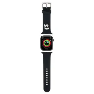 Curea Karl Lagerfeld Karl Head NFT pentru Apple Watch 38/40 Negru
