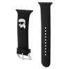 Curea Karl Lagerfeld Karl Head NFT pentru Apple Watch 38/40 Negru