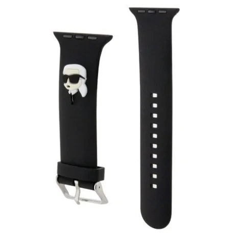 Curea Karl Lagerfeld Karl Head NFT pentru Apple Watch 38/40 Negru