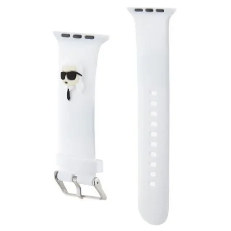 Curea Karl Lagerfeld Karl Head NFT pentru Apple Watch 38/40 Alb