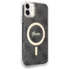 Husa Guess 4G IML MagSafe pentru iPhone 11 Black