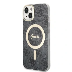 Husa Guess 4G IML MagSafe pentru iPhone 13 Black