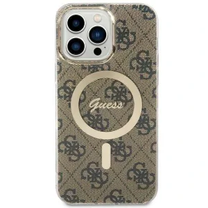 Husa Guess 4G IML MagSafe pentru iPhone 13 Pro Brown