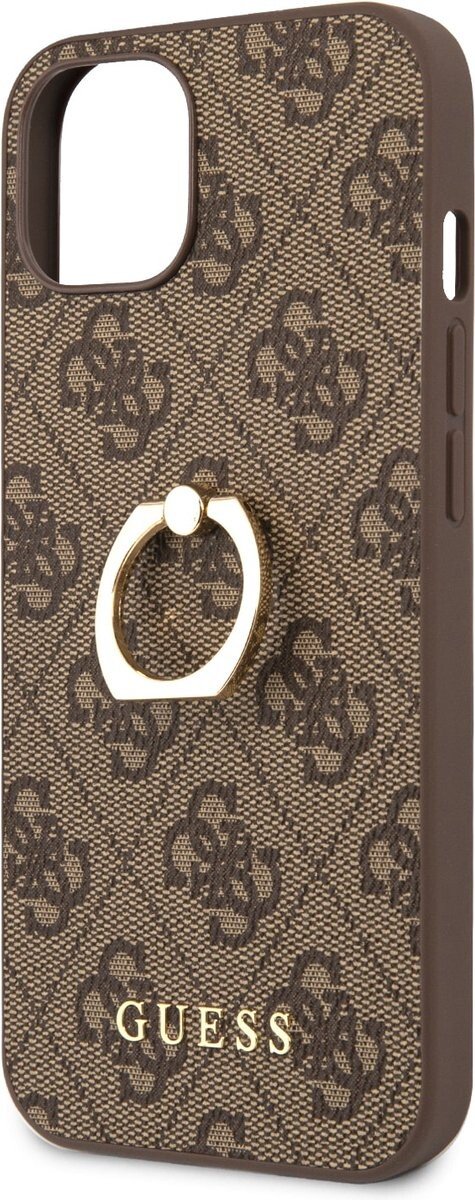 Husa  Guess PU 4G Ring pentru iPhone 13 Mini Brown thumb
