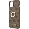 Husa  Guess PU 4G Ring pentru iPhone 13 Mini Brown