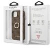 Husa  Guess PU 4G Ring pentru iPhone 13 Mini Brown