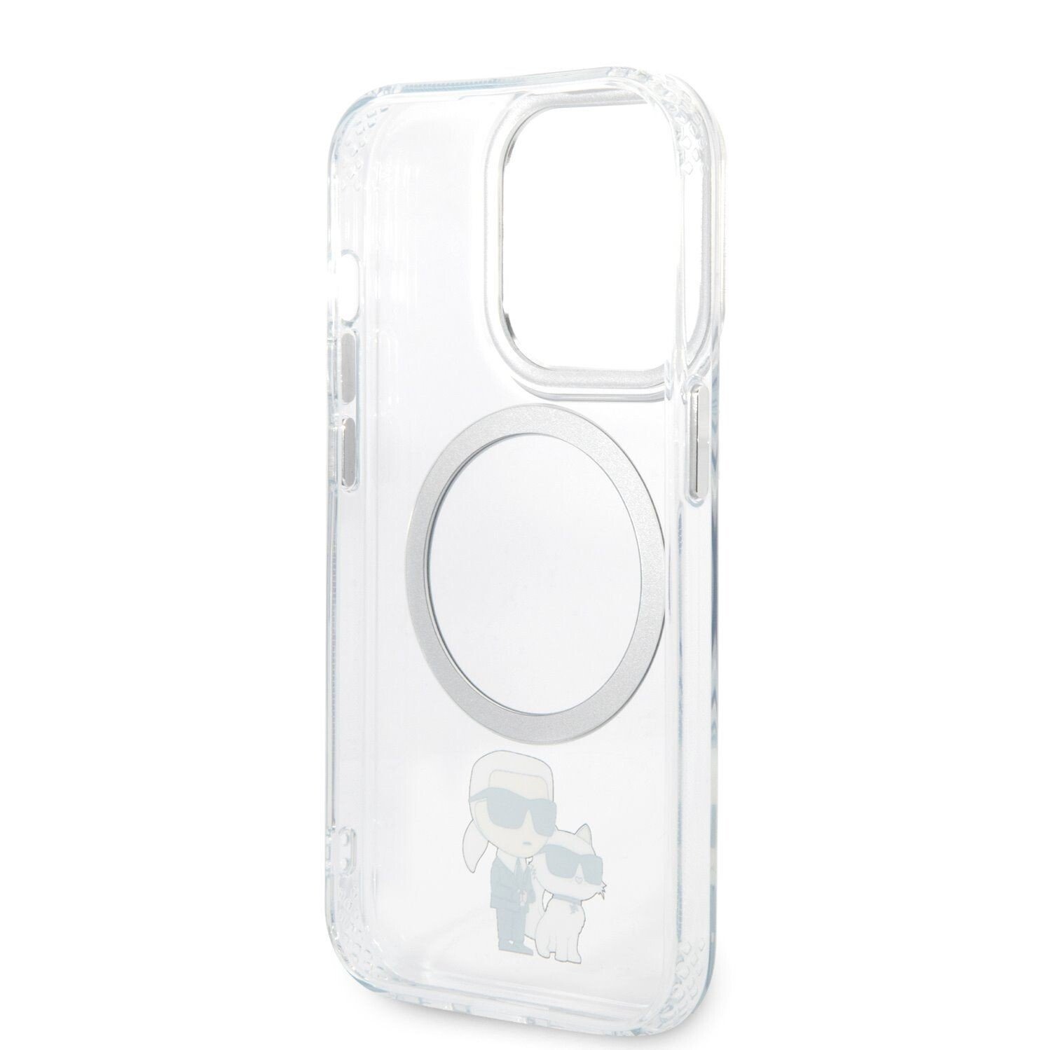 Husa Karl Lagerfeld MagSafe  IML Karl and Choupette NFT pentru iPhone 13 Pro Transparent thumb
