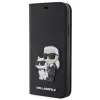 Husa Karl Lagerfeld PU Saffiano Karl and Choupette NFT Book pentru iPhone 11 Negru