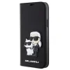 Husa Karl Lagerfeld PU Saffiano Karl and Choupette NFT Book pentru  iPhone 12/12 Pro Negru