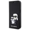 Husa Book  Karl Lagerfeld PU Saffiano Karl and Choupette NFT pentru  iPhone 13 Negru