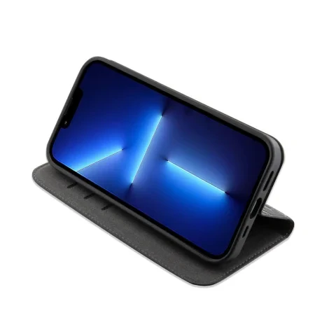 Husa Karl Lagerfeld  Saffiano Monogram Book  pentru iPhone 12/12 Pro Negru