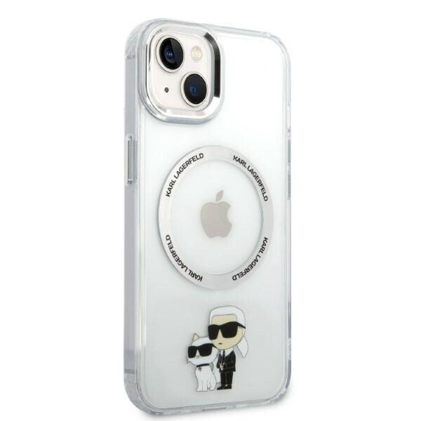 Husa Karl Lagerfeld MagSafe  IML Karl and Choupette NFT pentru iPhone 13 Pro Max Transparent thumb