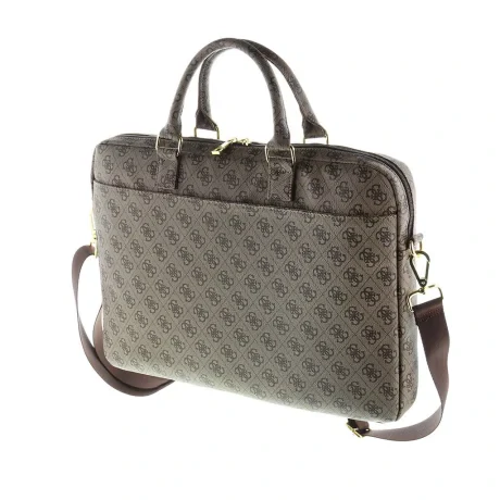 Geanta GUCB154GB Guess 4G UpTown Computer Bag 15&quot; Brown