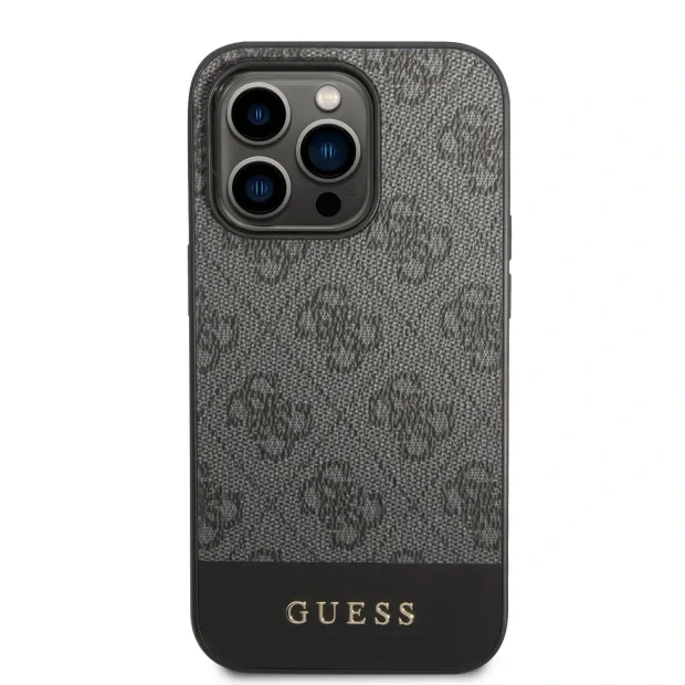 Husa Guess 4G Stripe pentru iPhone 14 Pro Grey