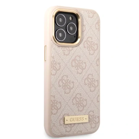 Husa Guess PU 4G MagSafe pentru iPhone 14 Pro Pink