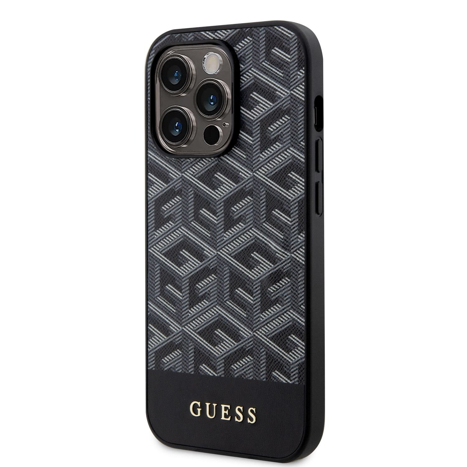 Husa Guess PU G Cube MagSafe  pentru iPhone 14 Pro Black thumb