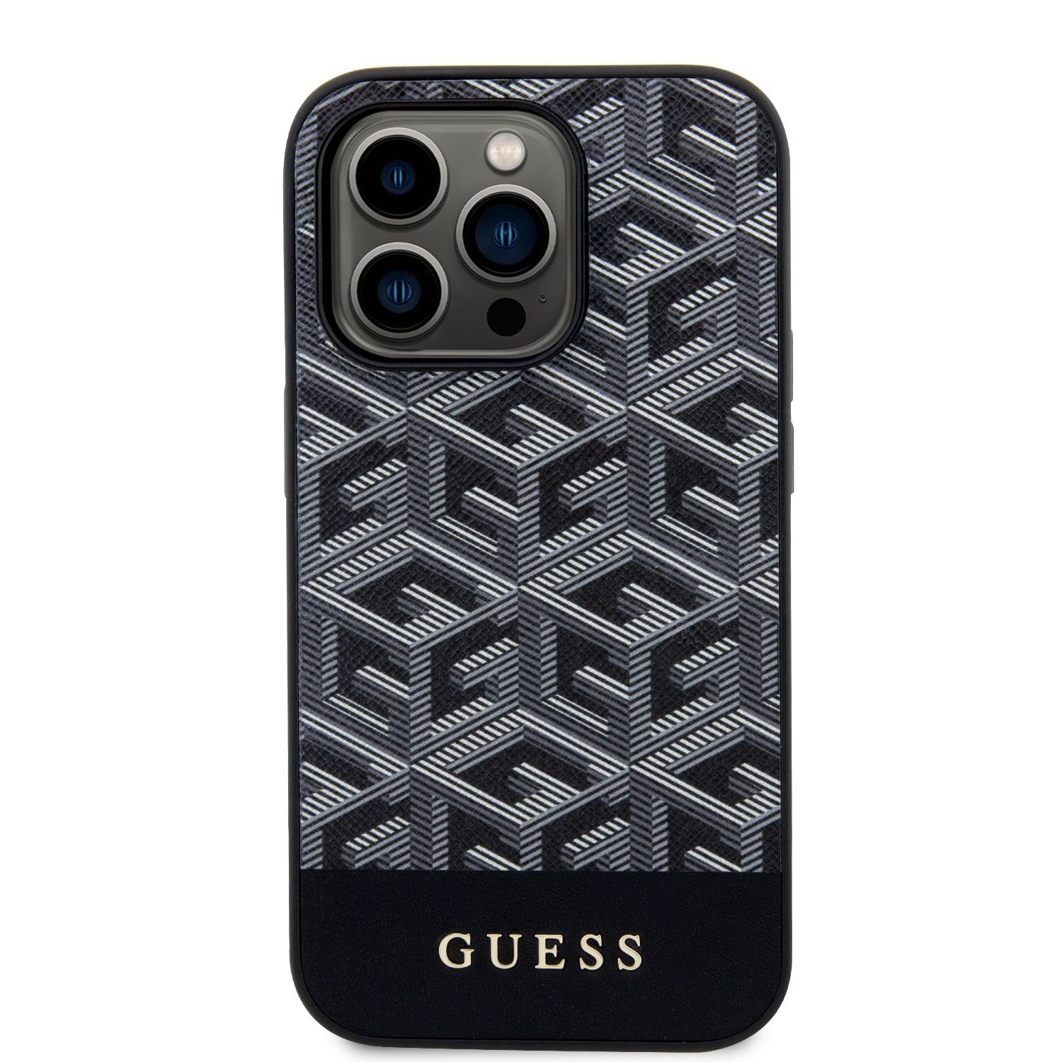 Husa Guess PU G Cube MagSafe  pentru iPhone 14 Pro Black thumb