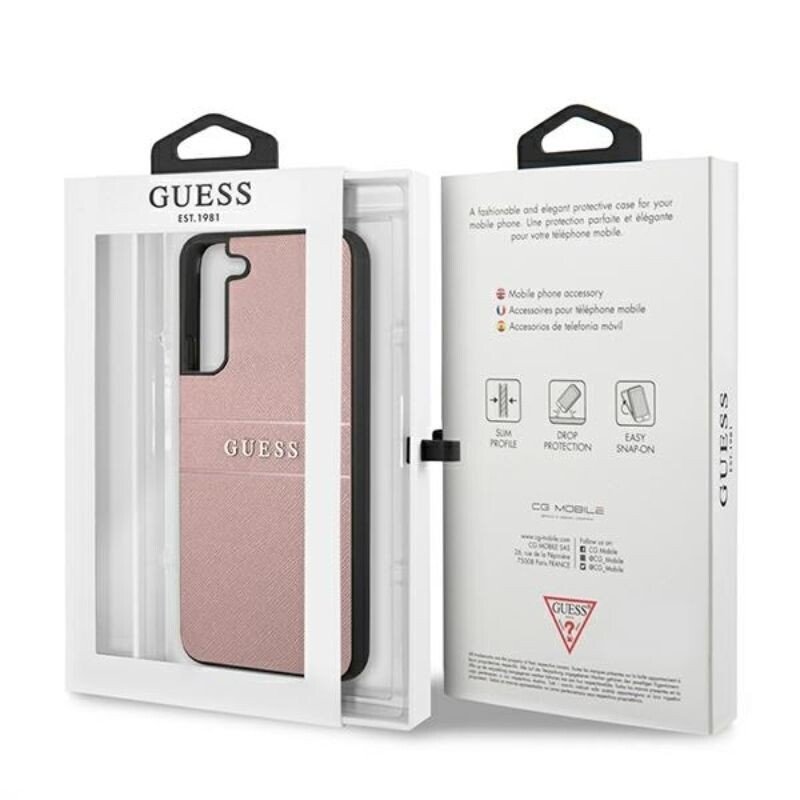 Husa  Guess PU Leather Saffiano pentru Samsung Galaxy S22+ Pink thumb