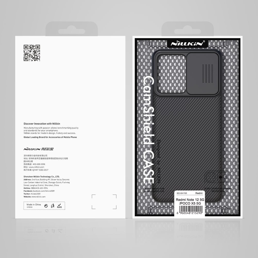 Husa Cover Hard Nillkin CamShield pentru Xiaomi Redmi Note 12 5G /Poco X5 Black thumb