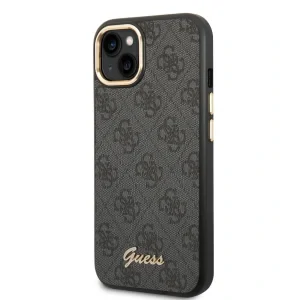Husa Guess PC/TPU 4G Metal Camera Outline pentru iPhone 14 Black