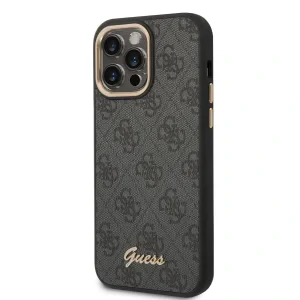 Husa Guess PC/TPU 4G Metal Camera Outline pentru iPhone 14 Pro Black