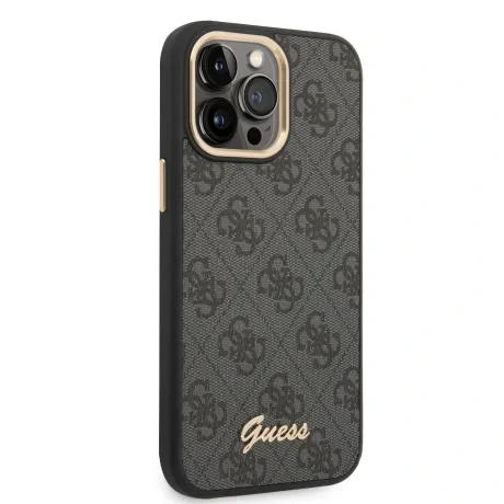 Husa Guess PC/TPU 4G Metal Camera Outline pentru iPhone 14 Pro Max Black