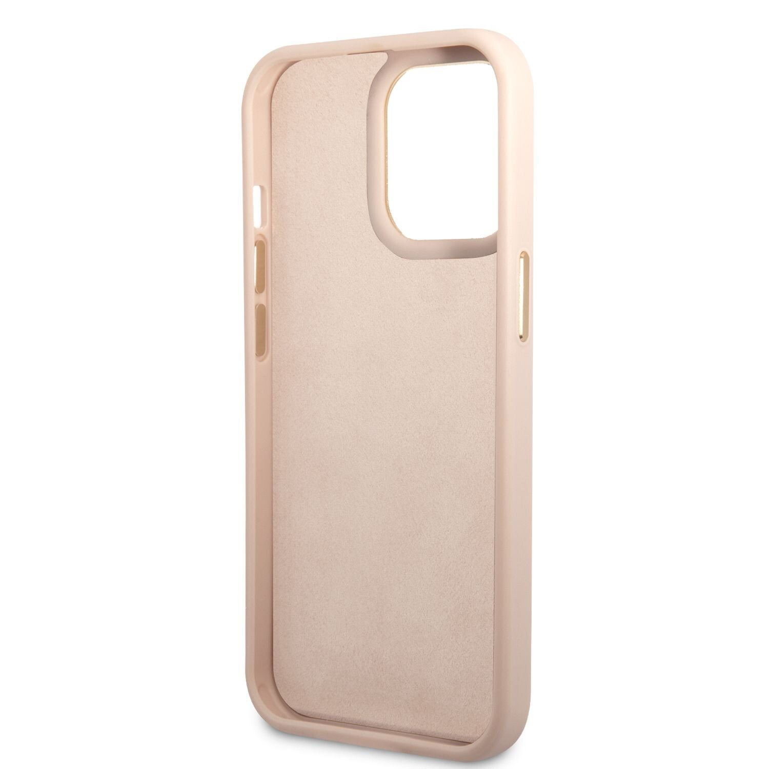 Husa Guess PC/TPU 4G Metal Camera Outline pentru iPhone 14 Pro Pink thumb