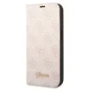 Husa Book Guess PC/TPU 4G Metal Camera Outline pentru iPhone 14 Plus Pink