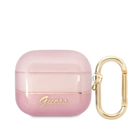 Husa Guess Translucent pentru  AirPods 3 Pink