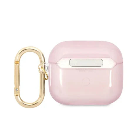 Husa Guess Translucent pentru  AirPods 3 Pink