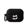 Husa Karl Lagerfeld 3D Logo NFT Choupette Head Silicone pentru Airpods Pro 2 Black