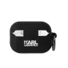 Husa Karl Lagerfeld 3D Logo NFT Choupette Head Silicone pentru Airpods Pro 2 Black