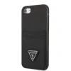 Husa Guess Saffiano Double Card Zadni Kryt pro iPhone 7/8/SE2020 Black