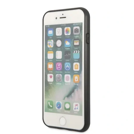 Husa Guess Saffiano Double Card Zadni Kryt pro iPhone 7/8/SE2020 Black