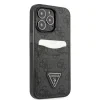 Husa Guess 4G Saffiano Double Card pentru  iPhone 13 Pro Black