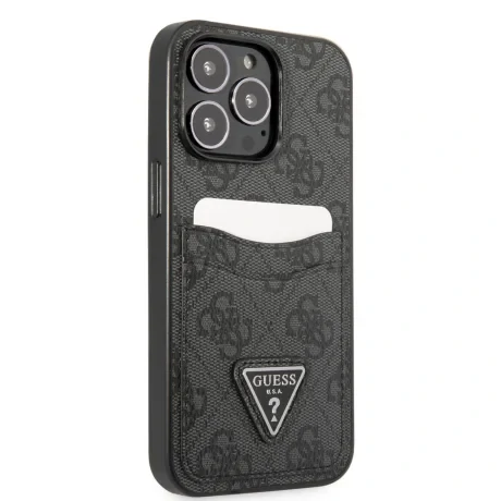 Husa Guess 4G Saffiano Double Card pentru  iPhone 13 Pro Black