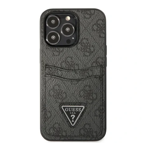 Husa Guess 4G Saffiano Double Card pentru  iPhone 13 Pro Black