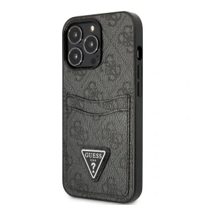 Husa Guess 4G Saffiano Double Card pentru  iPhone 13 Pro Black