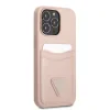 Husa Guess Saffiano Double Card pentru iPhone 13 Pro Pink