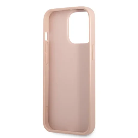 Husa Guess Saffiano Double Card pentru iPhone 13 Pro Pink