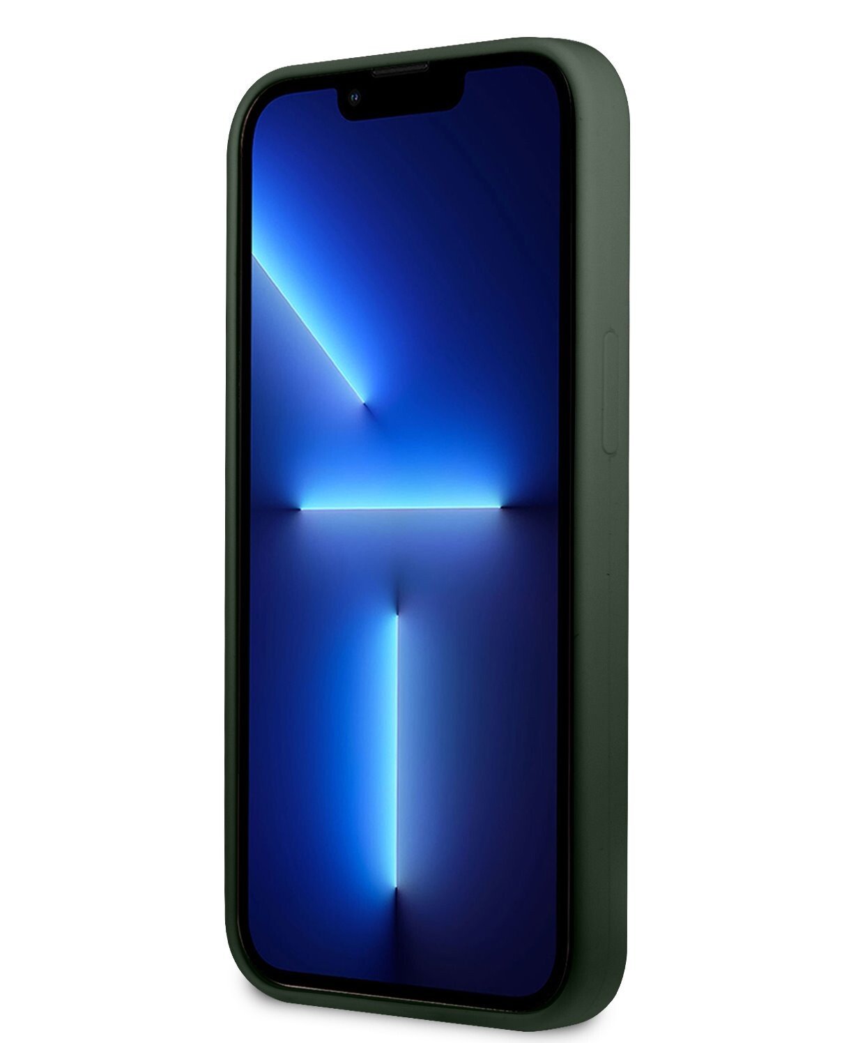 Husa Guess 4G Silicone Metal Logo pentru iPhone 13 Kaki thumb