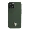 Husa Guess 4G Silicone Metal Logo pentru iPhone 13 Kaki