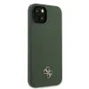 Husa Guess 4G Silicone Metal Logo pentru iPhone 13 Kaki