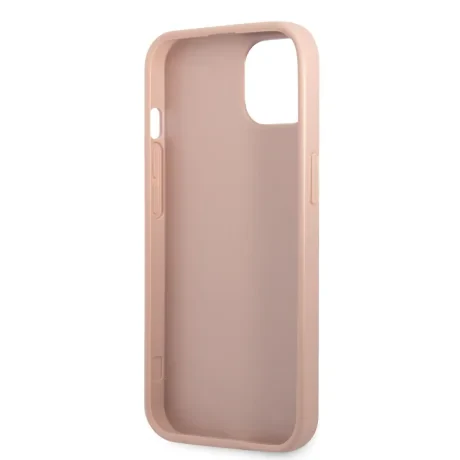Husa  Guess Saffiano Double Card pentru iPhone 13 mini Pink