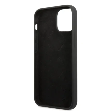 Husa Guess 4G Silicone Metal Logo pentru iPhone 13 mini Black