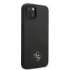 Husa Guess 4G Silicone Metal Logo pentru iPhone 13 mini Black