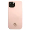 Husa  Guess 4G Silicone Metal Logo Zadni Kryt pro iPhone 13 mini Pink